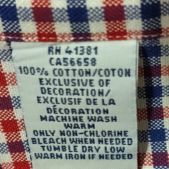 Ralph Lauren Red/White/Blue Plaid Long Sleeve Button Down Men's XXL - Picture 4 of 5
